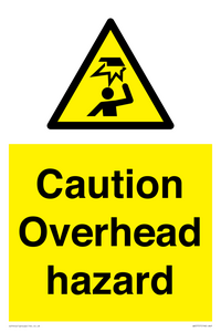 Caution Overhead hazard